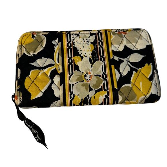 Vera Bradley Zip-Around Wallet Retired Dogwood Pattern 8” x 4.5” - Picture 2 of 5